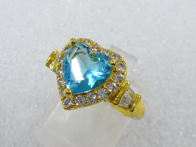 COLORED STONE FASHION RING / JP SIZE 13.5